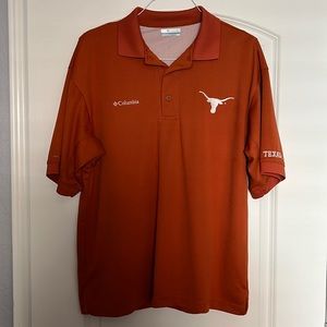 Men’s medium Columbia Omni shade UT Texas polo - Burnt Orange